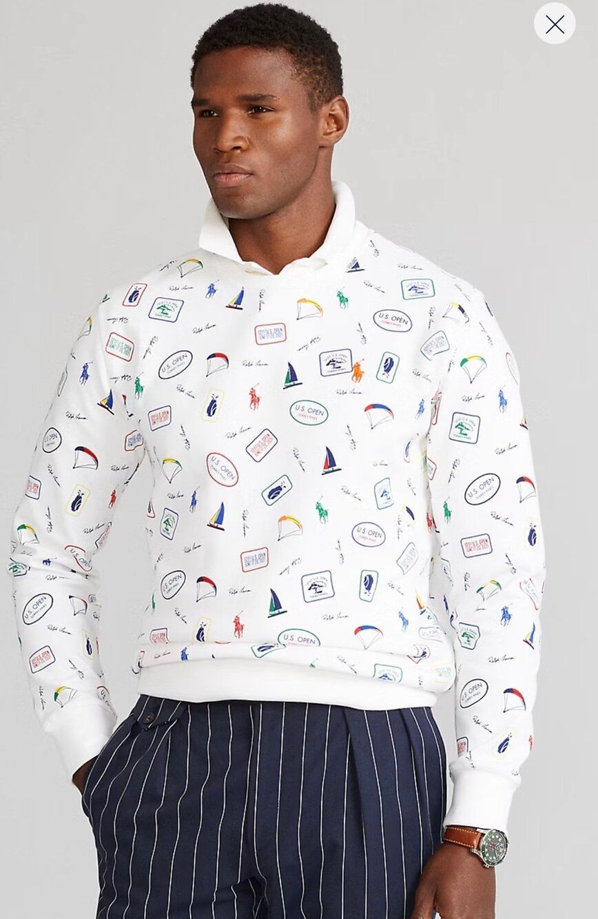 Ralph Lauren Polo Golf: US Open Double-Knit Graphic Sweatshirt